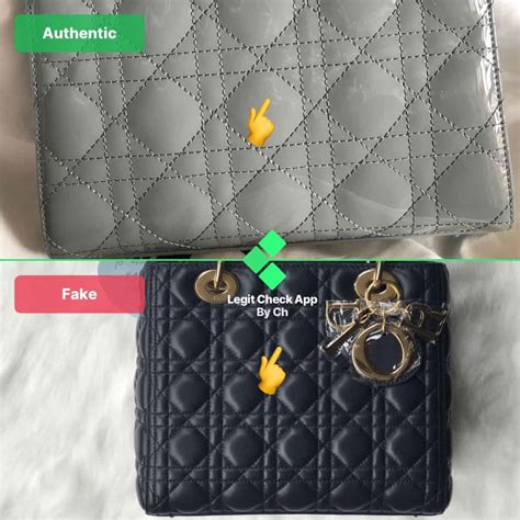 authenticate lady dior bag stitch